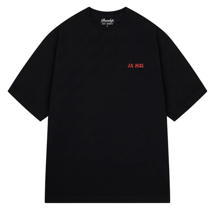 JA MEI - Stick T-Shirt schwarz