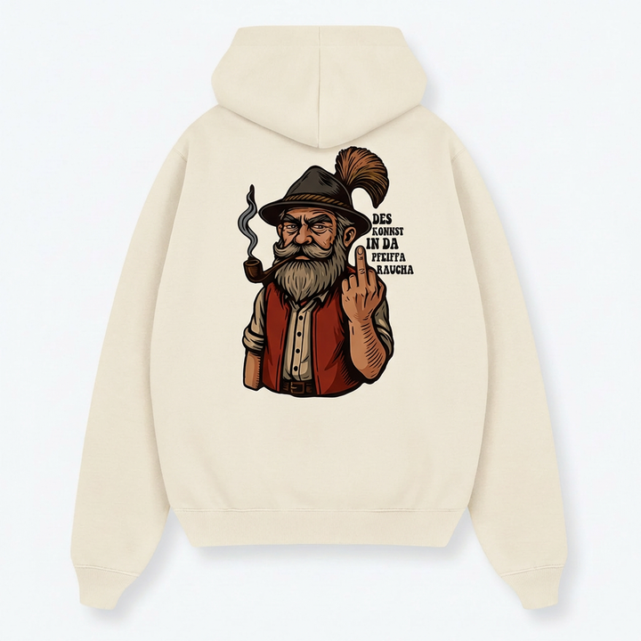 GRANTLER HOODIE - BACK PRINT/STICK CREME