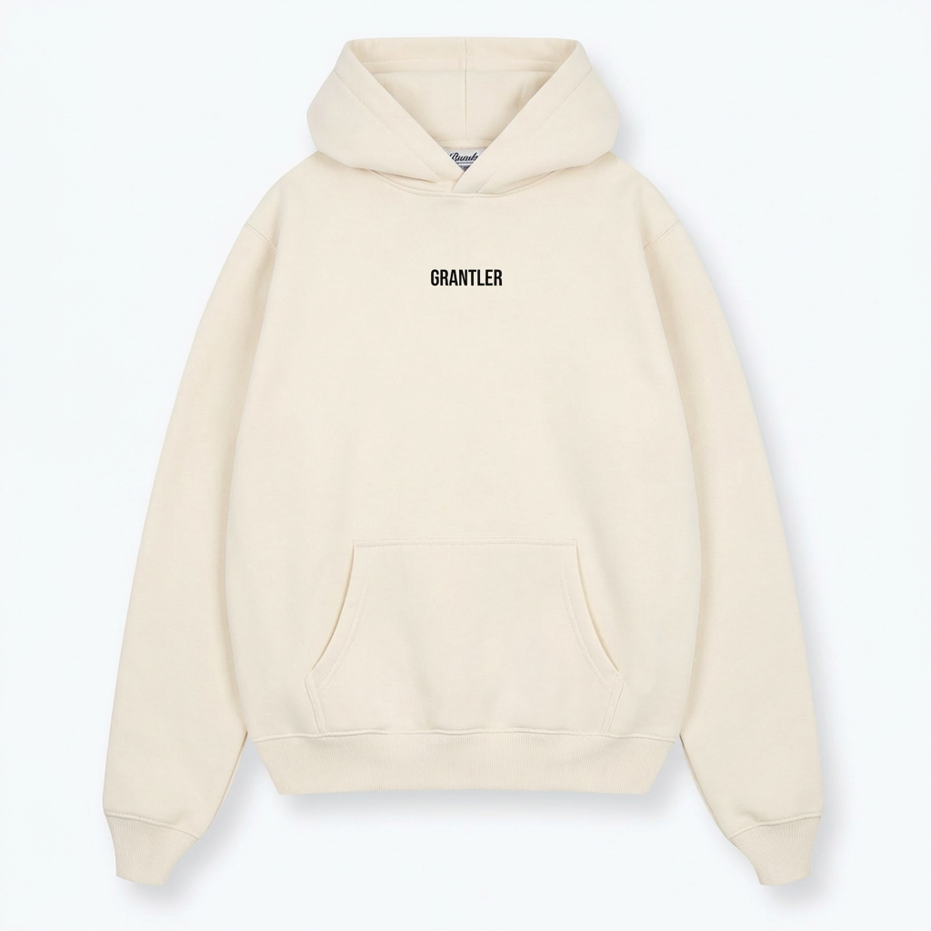 GRANTLER HOODIE - BACK PRINT/STICK CREME