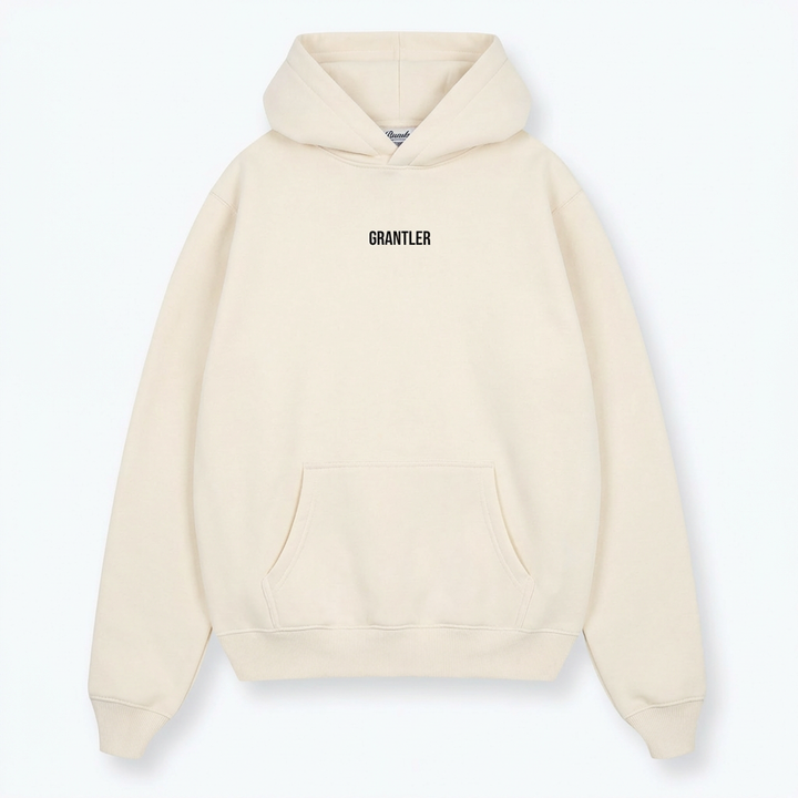 GRANTLER HOODIE - BACK PRINT/STICK CREME
