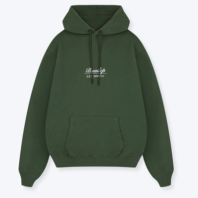 Grantlerin Backprint Hoodie long grün