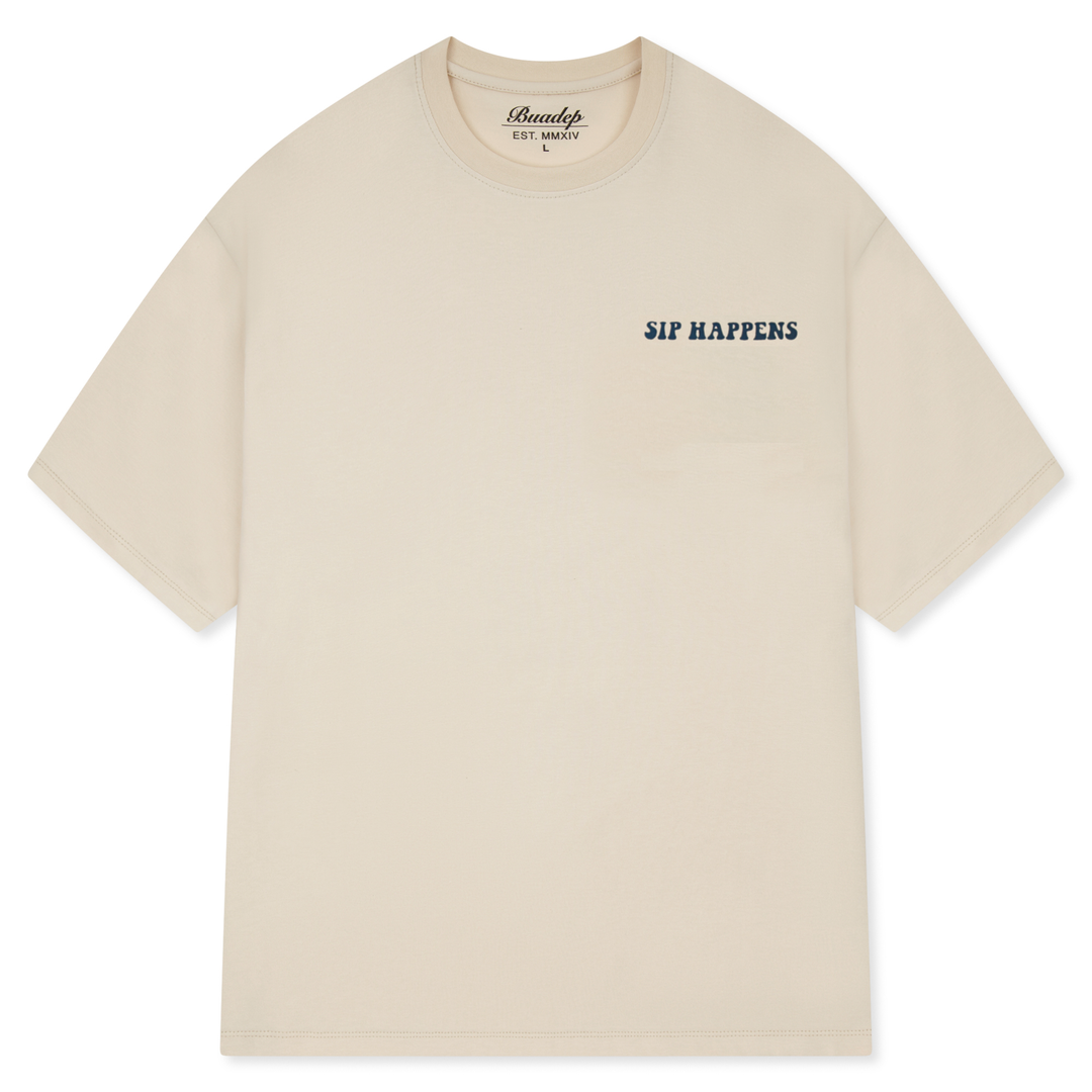 Sip Happens T-Shirt beige