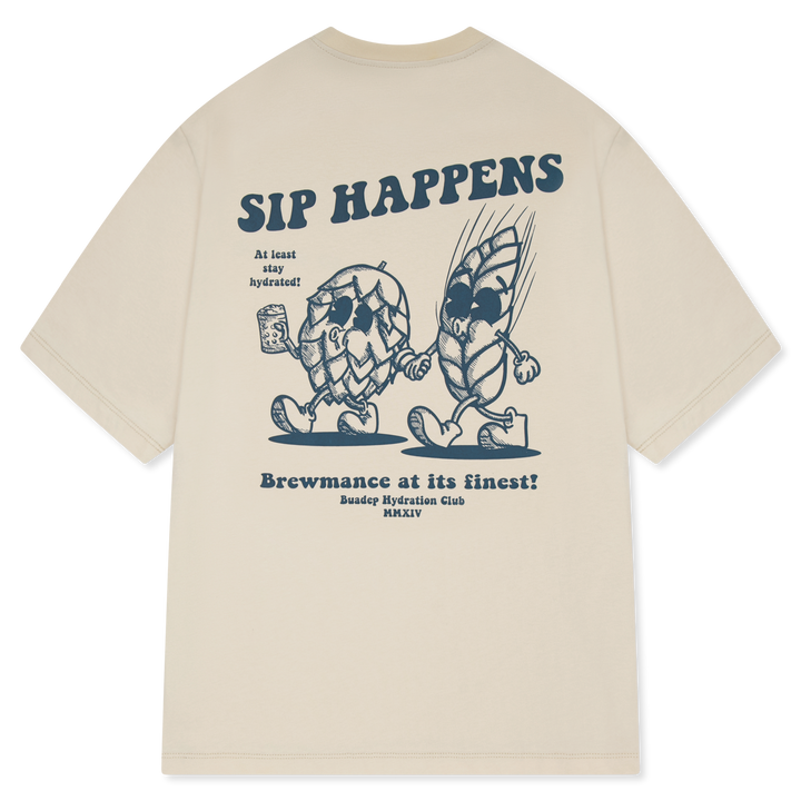 Sip Happens T-Shirt beige