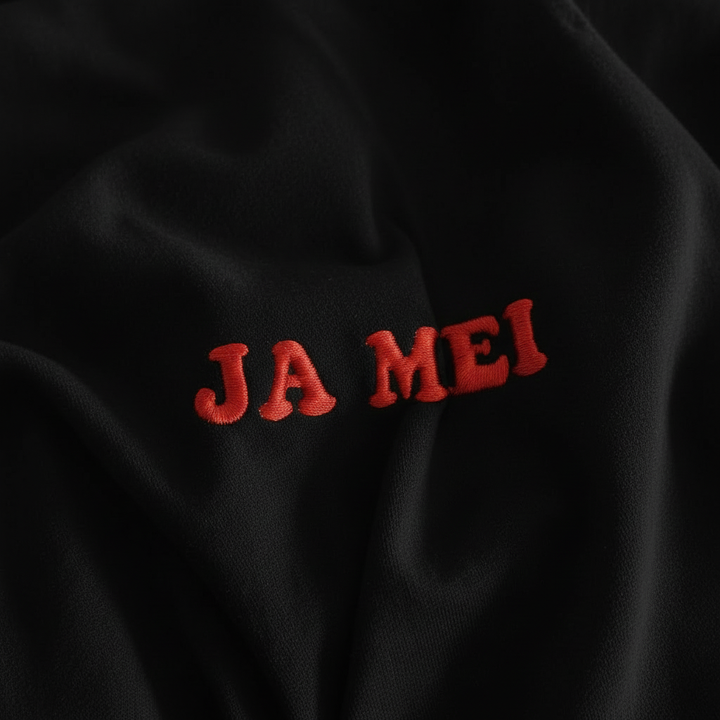 JA MEI - Stick T-Shirt schwarz