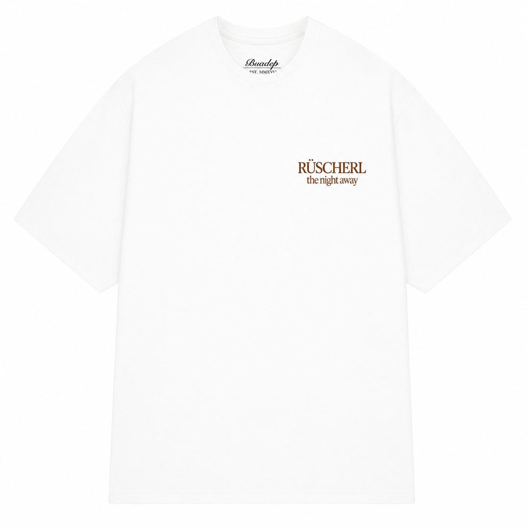 Rüscherl Club T-Shirt  weiß