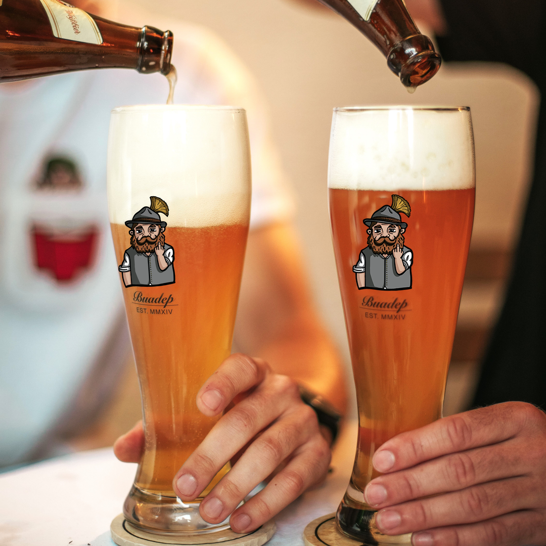 2er Set Grantler Weißbier Glas – Buadep