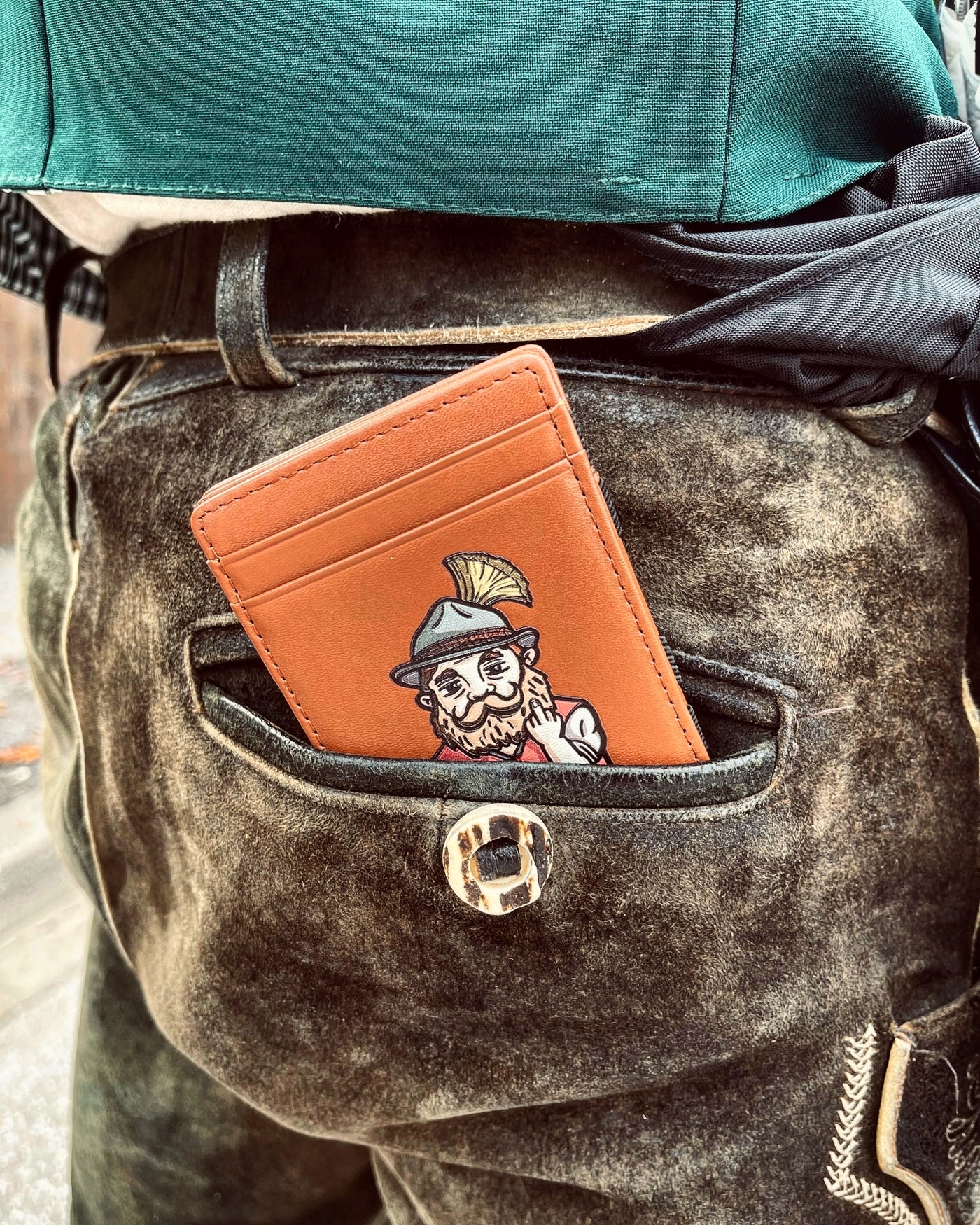 Grantler Geldbeutel - Lederhosen Wallet