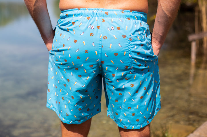 Frühschoppen Badehose blau