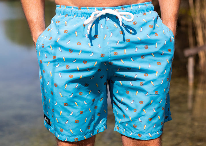 Frühschoppen Badehose blau
