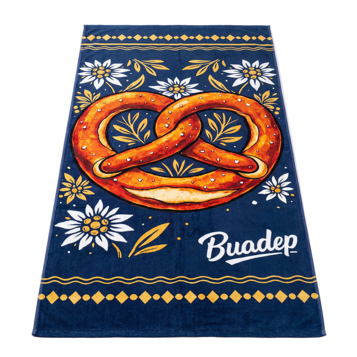 Großes Brezn - Strandhandtuch