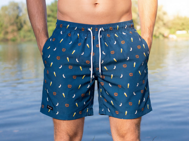 Frühschoppen Badehose blau