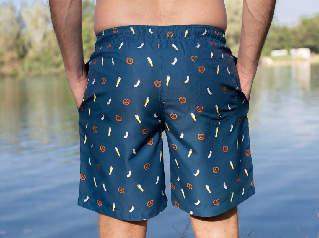 Frühschoppen Badehose blau
