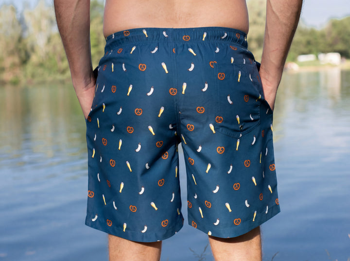 Frühschoppen Badehose blau