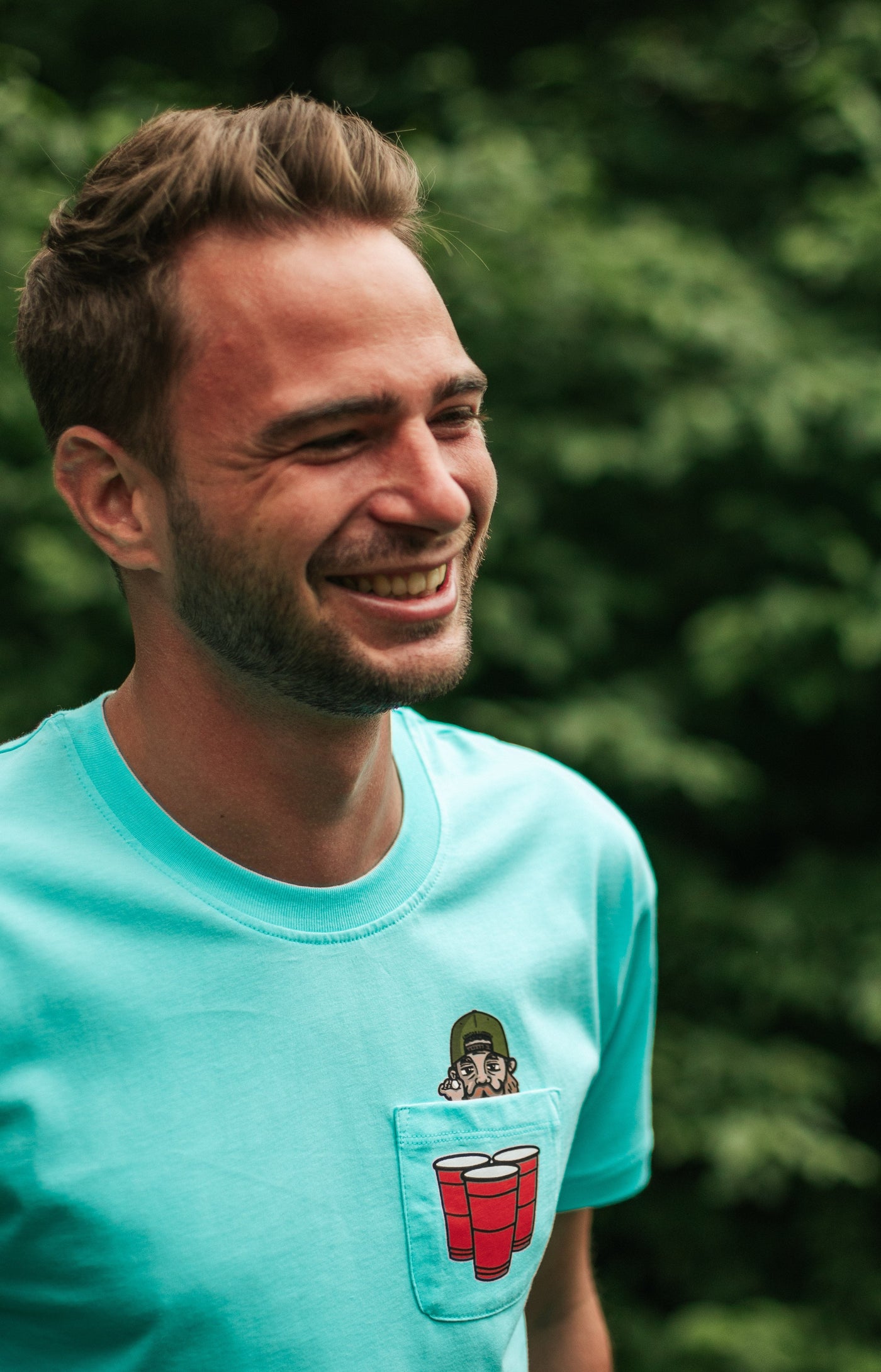 Taschen Beerpong Grantler Shirt blau