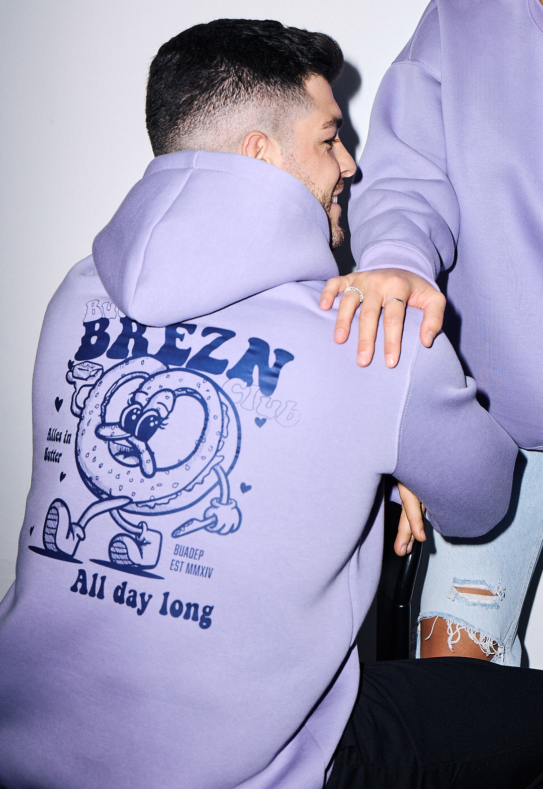 Butter Brezn Club Hoodie Lila