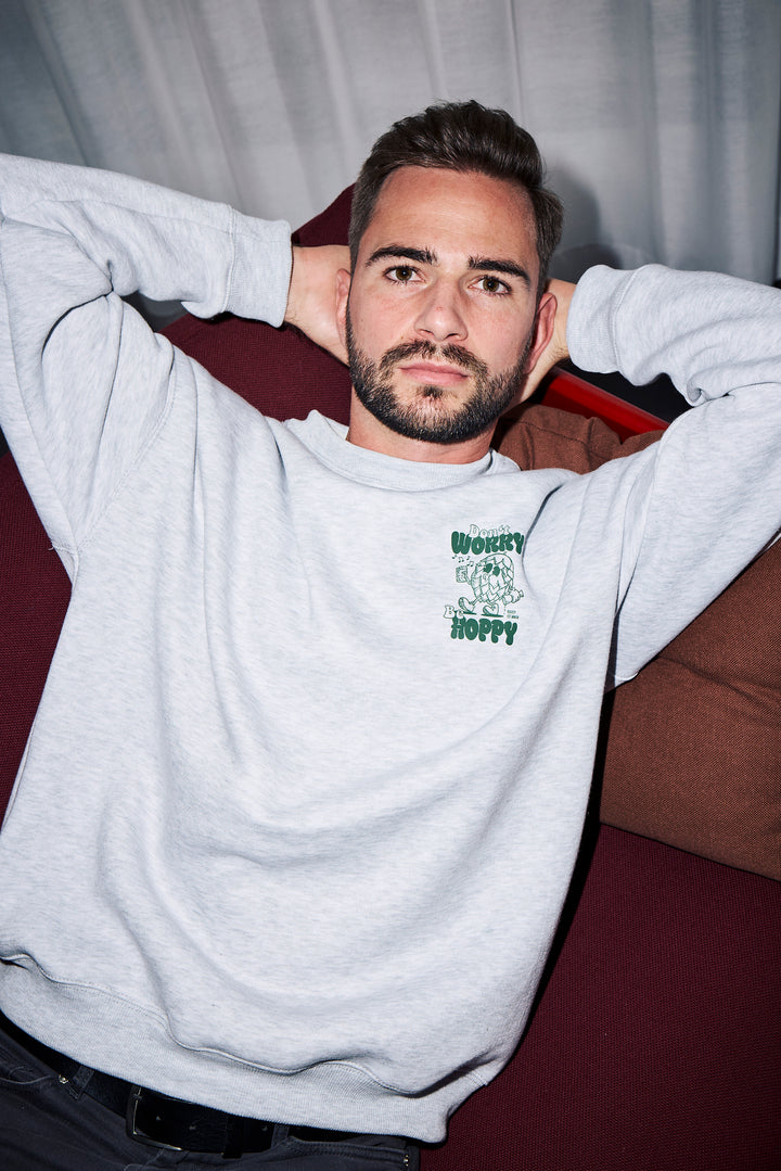 Be Hoppy Sweater grau