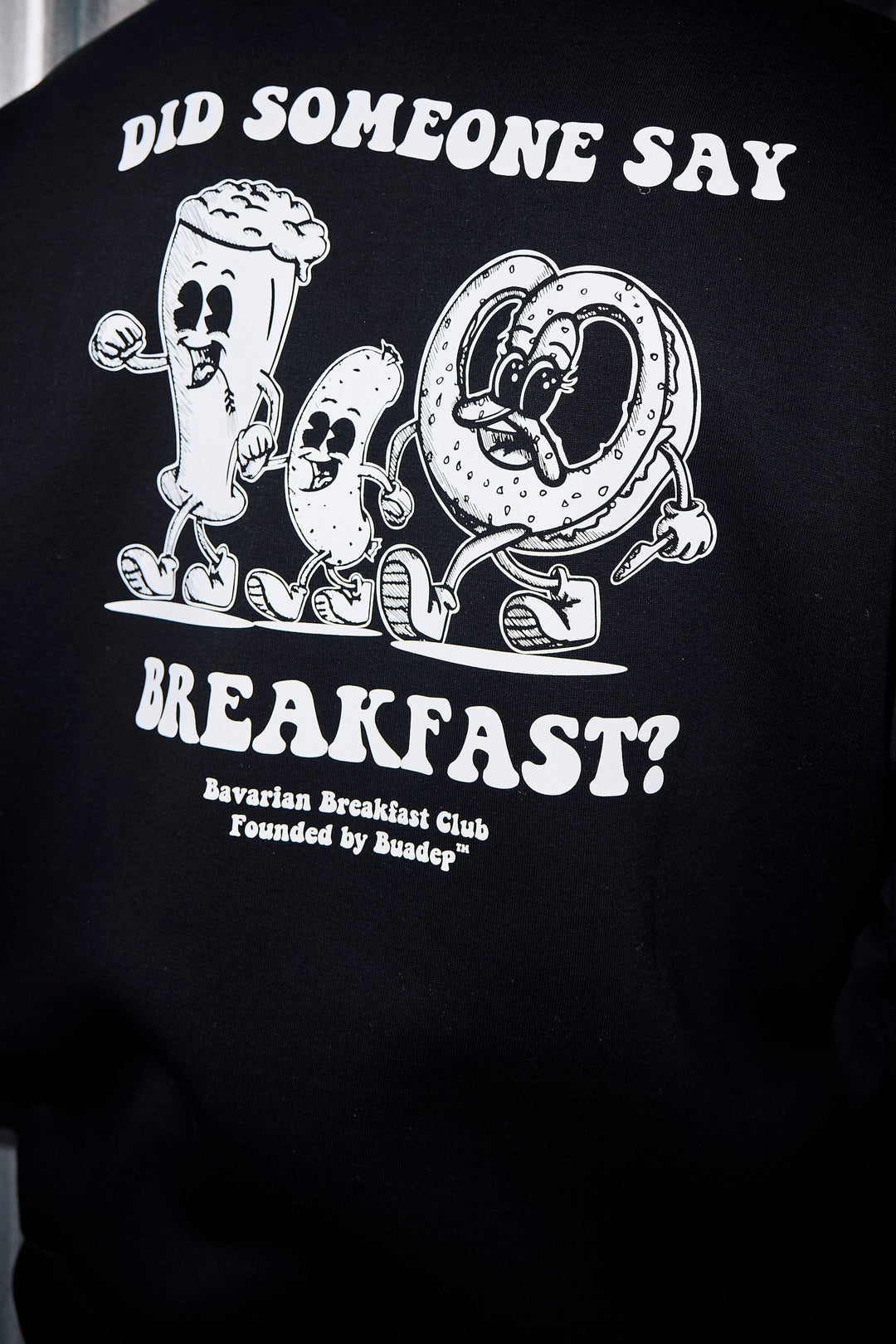 Bavarian Breakfast Hoodie schwarz