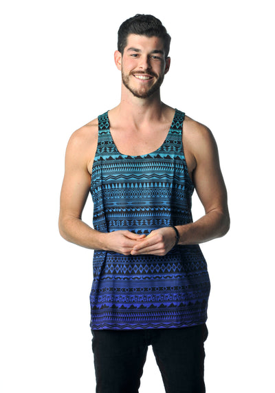 Azteken Tank Enzian Männer