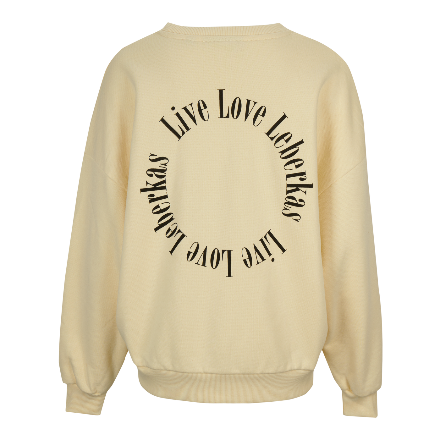 Girls Sweatshirt LIVE LOVE LEBERKAS beige