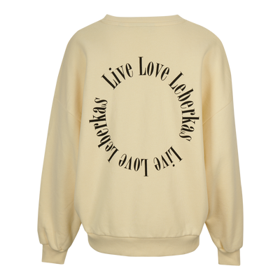 Girls Sweatshirt LIVE LOVE LEBERKAS beige