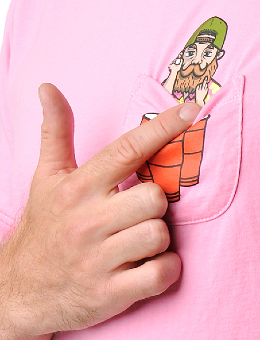 Taschen Beerpong Grantler Shirt pink