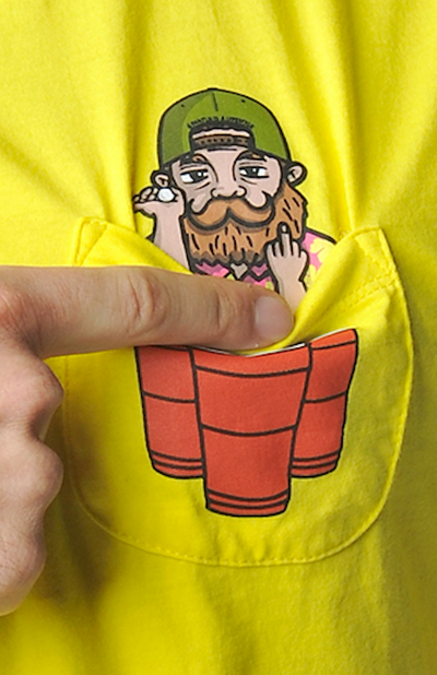 Taschen Beerpong Grantler Shirt gelb