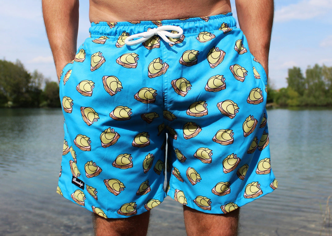 Leberkas Badehose blau