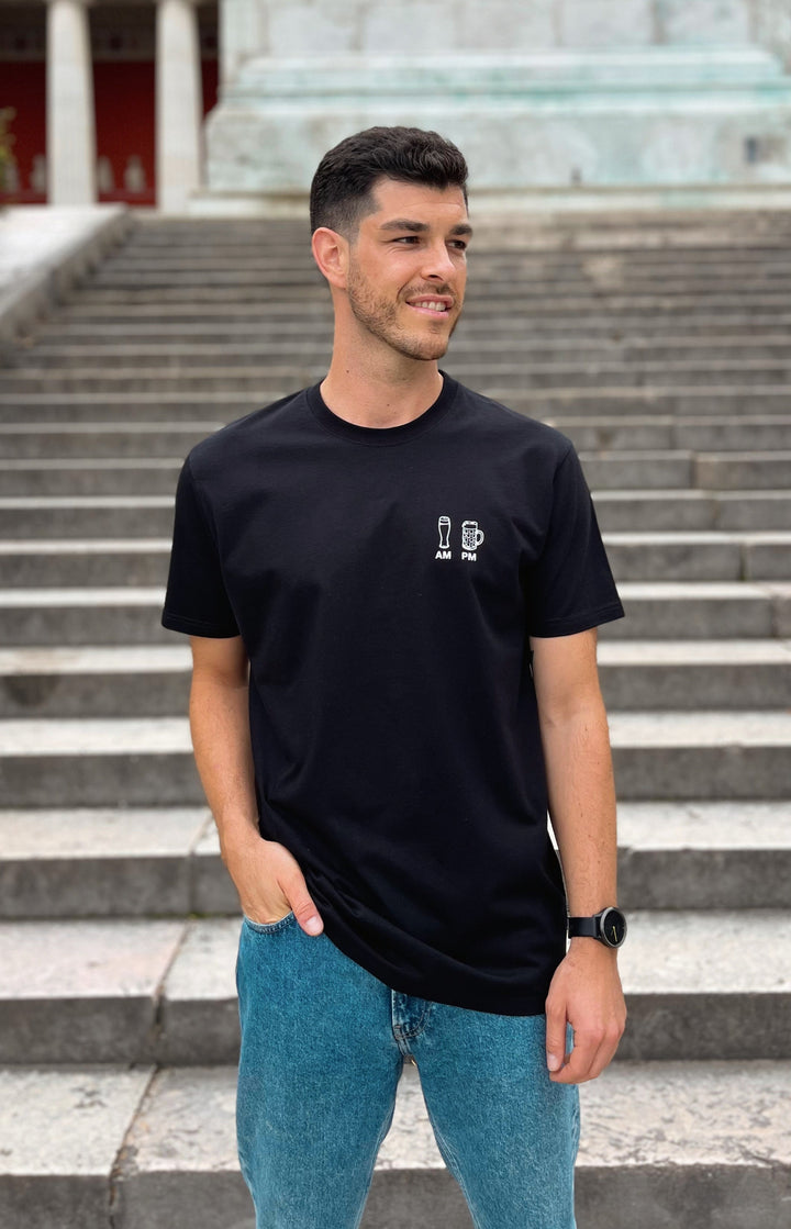 T-Shirt AM PM schwarz