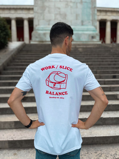 Unisex T-Shirt WORK SLICE BALANCE weiß